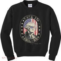 Suck It England George Washington 1776 Usa Funny Kids Sweatshirt thumb 0