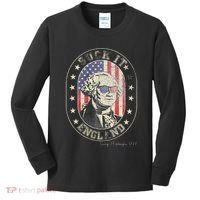 Suck It England George Washington 1776 Usa Funny Kids Long Sleeve Shirt thumb 0