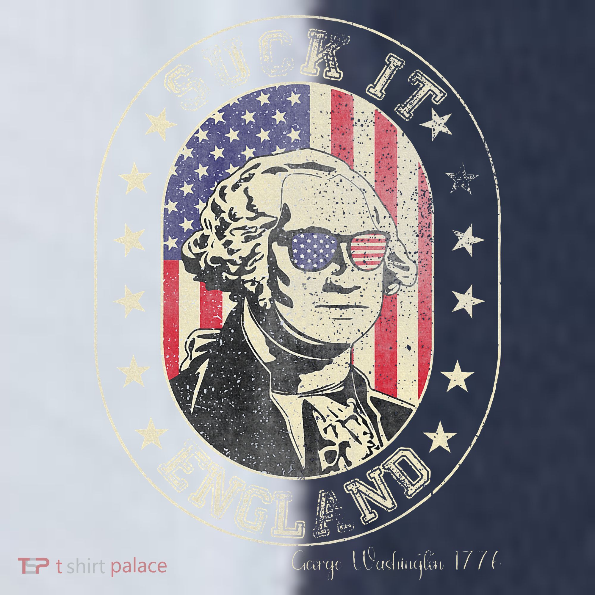 Suck It England George Washington 1776 Usa Funny Sport-Tek Competitor United Soccer Jersey