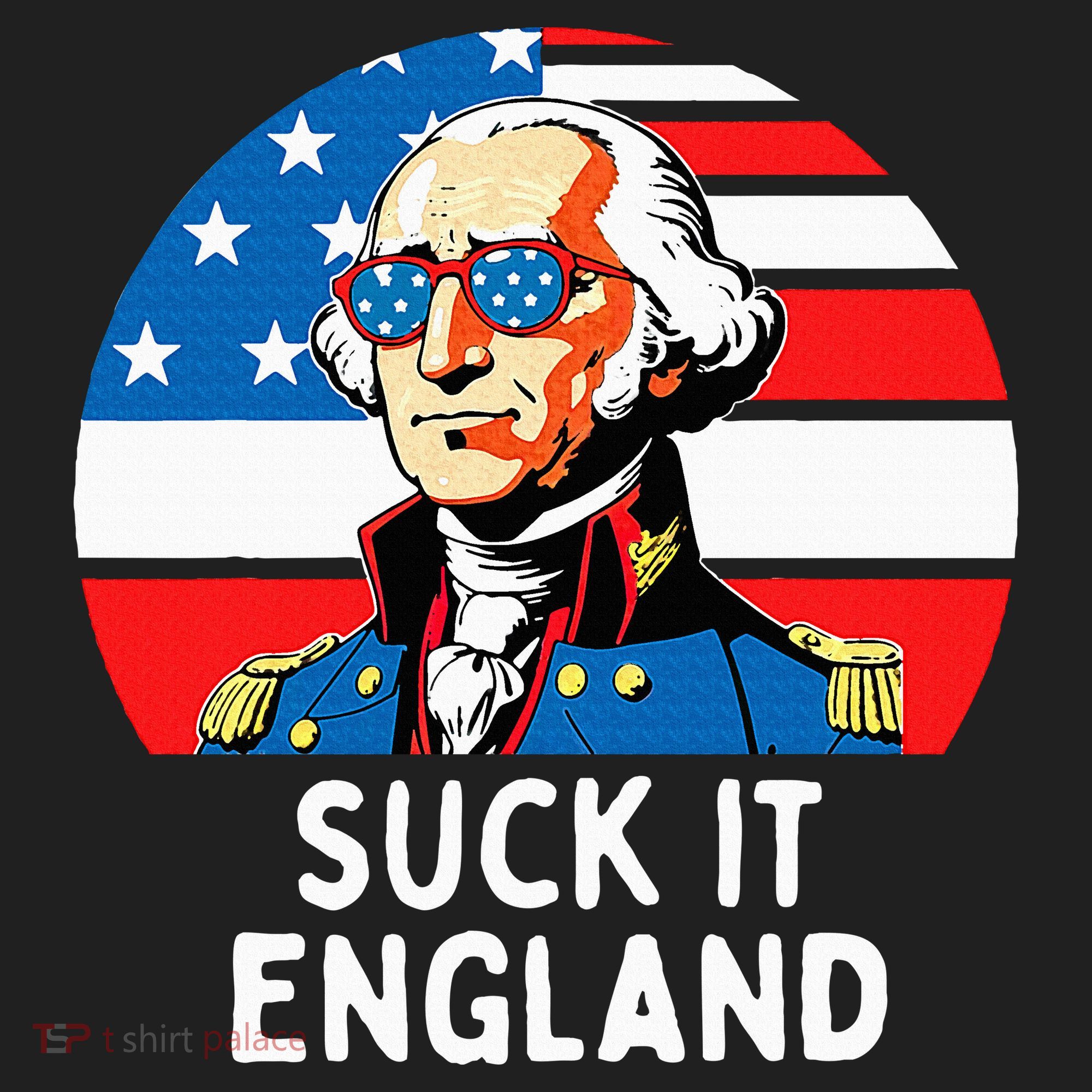 Suck It England Funny 4th Of July Usa George Washington Women's Sweatshirt