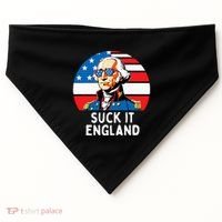 Suck It England Funny 4th Of July Usa George Washington USA-Made Doggie Bandana thumb 0