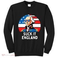Suck It England Funny 4th Of July Usa George Washington Sweatshirt thumb 0