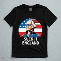 Suck It England Funny 4th Of July Usa George Washington T-Shirt thumb 5