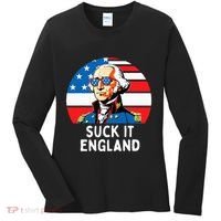 Suck It England Funny 4th Of July Usa George Washington Women's Long Sleeve Shirt thumb 0