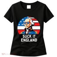 Suck It England Funny 4th Of July Usa George Washington Women's T-Shirt thumb 0