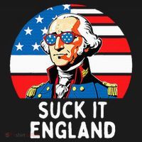 Suck It England Funny 4th Of July Usa George Washington Kids Sweatshirt thumb 2