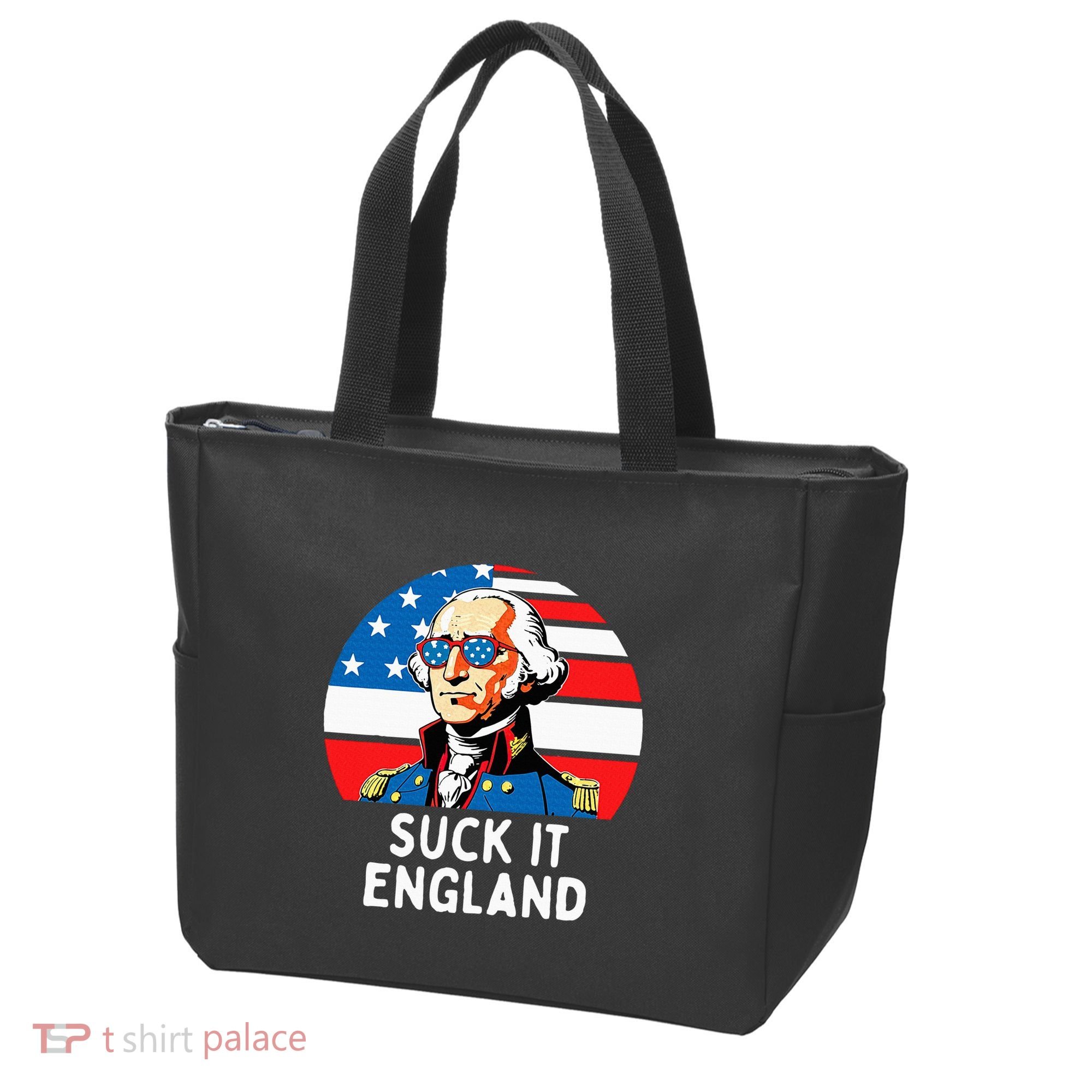 Suck It England Funny 4th Of July Usa George Washington Tote Bag
