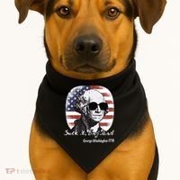 Suck It England Funny 4th Of July George Washington 1776 USA-Made Doggie Bandana thumb 1