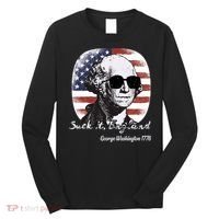 Suck It England Funny 4th Of July George Washington 1776 Long Sleeve Shirt thumb 0