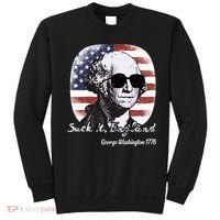 Suck It England Funny 4th Of July George Washington 1776 Sweatshirt thumb 0