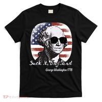 Suck It England Funny 4th Of July George Washington 1776 T-Shirt thumb 0
