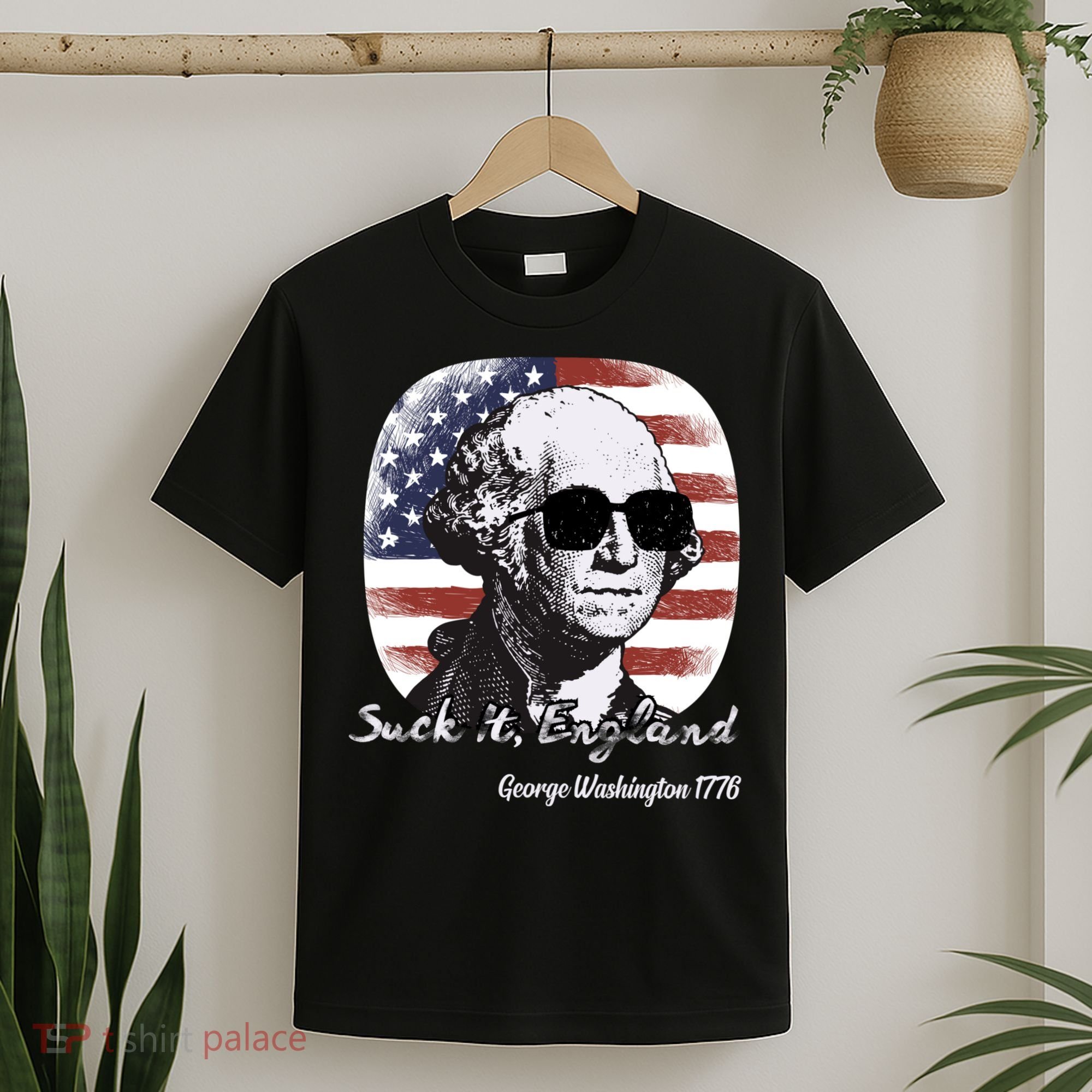 Suck It England Funny 4th Of July George Washington 1776 T-Shirt