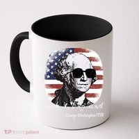 Suck It England Funny 4th Of July George Washington 1776 Coffee Mug thumb 0