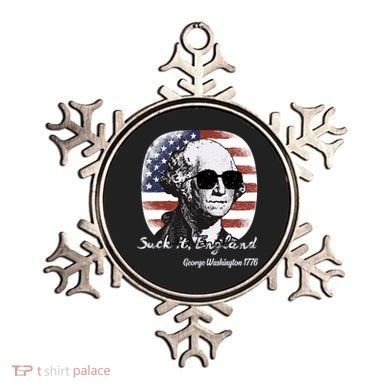 Suck It England Funny 4th Of July George Washington 1776 Ornament