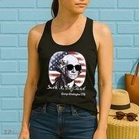 Suck It England Funny 4th Of July George Washington 1776 Women's Tank Top thumb 2