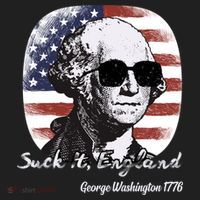 Suck It England Funny 4th Of July George Washington 1776 Hat thumb 2