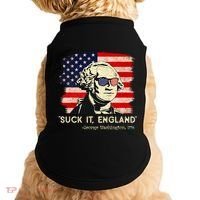 Suck It England Funny 4th Of July Funny George Washington Doggie Tank thumb 0