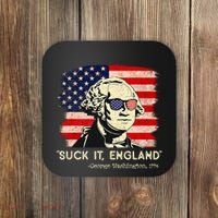 Suck It England Funny 4th Of July Funny George Washington Coaster thumb 0