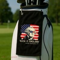 Suck It England Funny 4th Of July Funny George Washington Golf Towel thumb 2