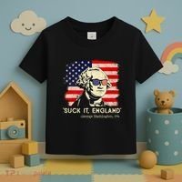 Suck It England Funny 4th Of July Funny George Washington Toddler T-Shirt thumb 3