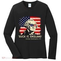 Suck It England Funny 4th Of July Funny George Washington Women's Long Sleeve Shirt thumb 0