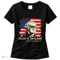 Suck It England Funny 4th Of July Funny George Washington Women's T-Shirt thumb 0