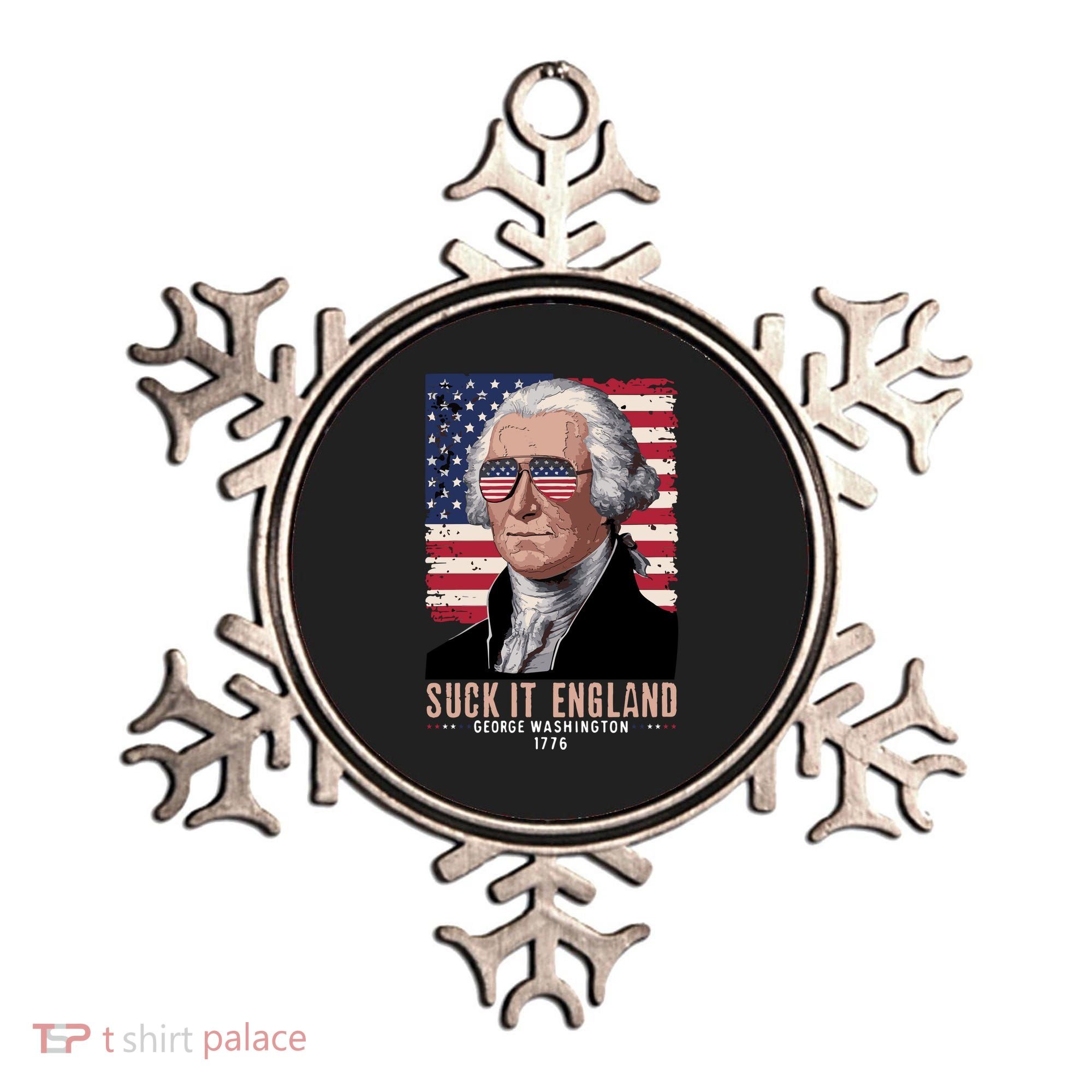Suck It England 1776 George Washington Ornament