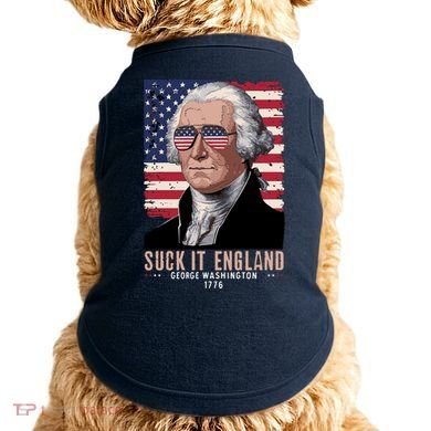 Suck It England 1776 George Washington Doggie Tank
