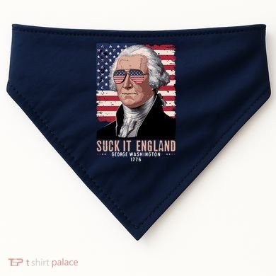 Suck It England 1776 George Washington USA-Made Doggie Bandana