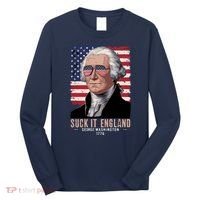 Suck It England 1776 George Washington Long Sleeve Shirt thumb 0