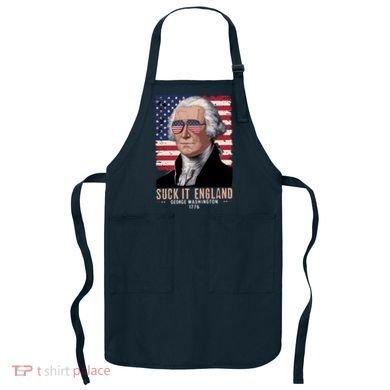 Suck It England 1776 George Washington Apron