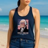 Suck It England 1776 George Washington Women's Tank Top thumb 2