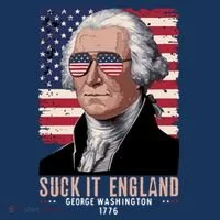 Suck It England 1776 George Washington Toddler Hoodie thumb 2