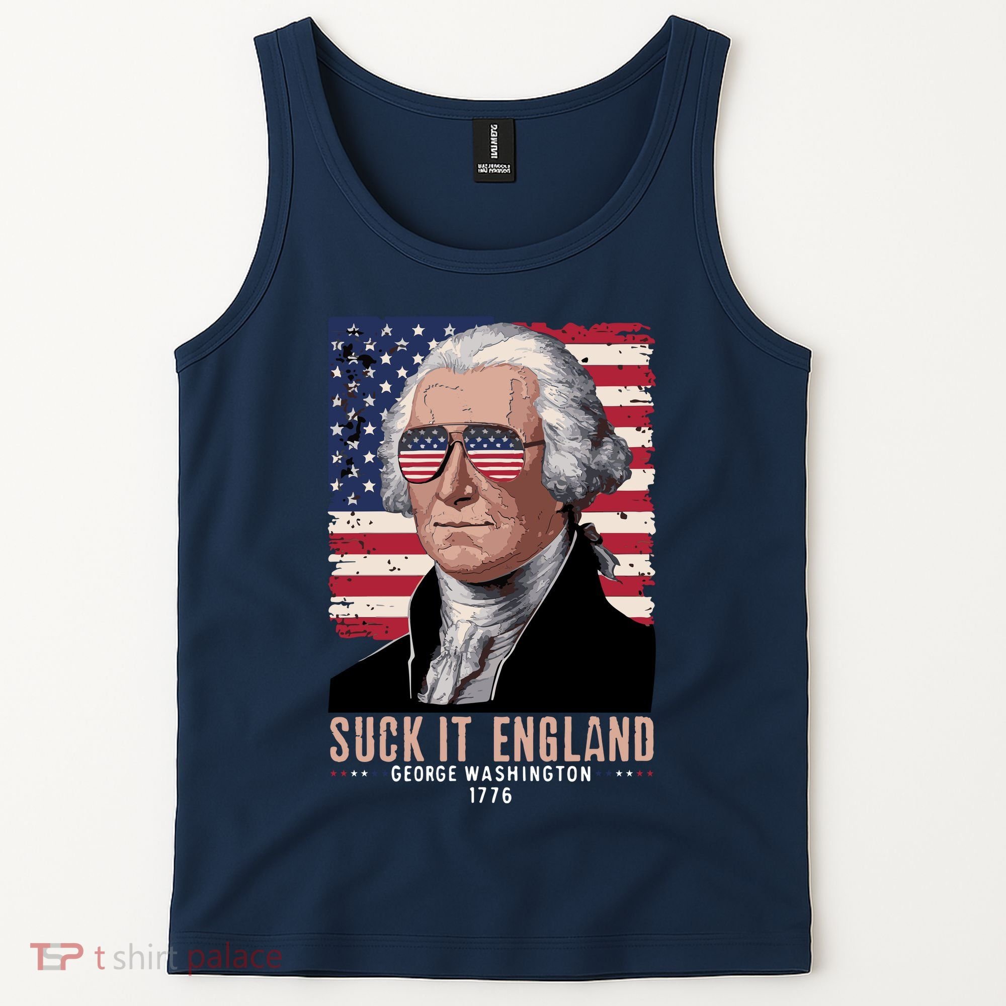 Suck It England 1776 George Washington Tank Top