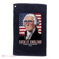 Suck It England 1776 George Washington Golf Towel thumb 0