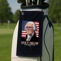 Suck It England 1776 George Washington Golf Towel thumb 2