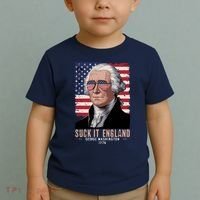 Suck It England 1776 George Washington Toddler T-Shirt thumb 2