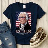 Suck It England 1776 George Washington Women's T-Shirt thumb 3