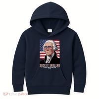 Suck It England 1776 George Washington Kids Hoodie thumb 0