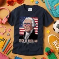 Suck It England 1776 George Washington Kids T-Shirt thumb 3
