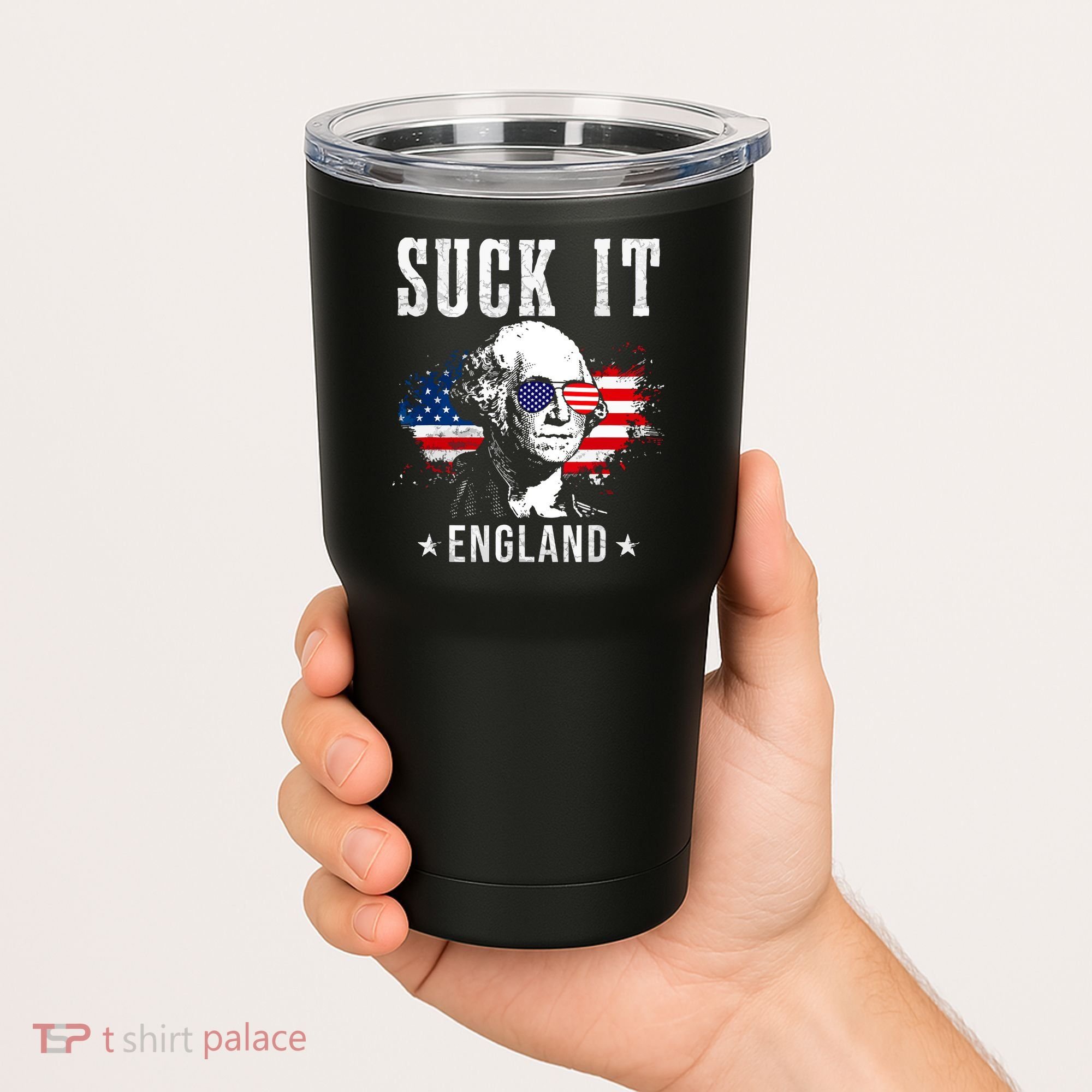 Suck It England Funny 4th Of July George Washington 1776 Tumbler