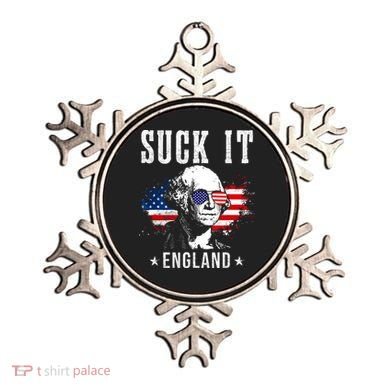 Suck It England Funny 4th Of July George Washington 1776 Ornament