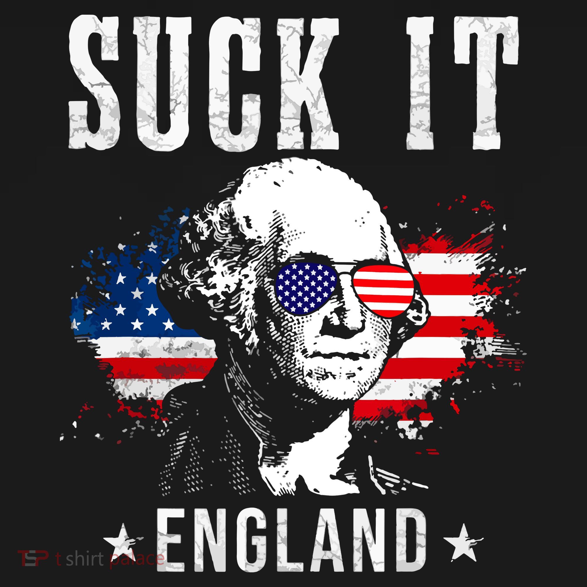 Suck It England Funny 4th Of July George Washington 1776 Ornament