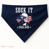 Suck It England Funny 4th Of July George Washington 1776 USA-Made Doggie Bandana thumb 0