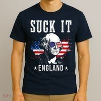 Suck It England Funny 4th Of July George Washington 1776 T-Shirt thumb 3