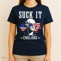 Suck It England Funny 4th Of July George Washington 1776 T-Shirt thumb 4