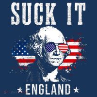 Suck It England Funny 4th Of July George Washington 1776 Women's Hoodie thumb 2