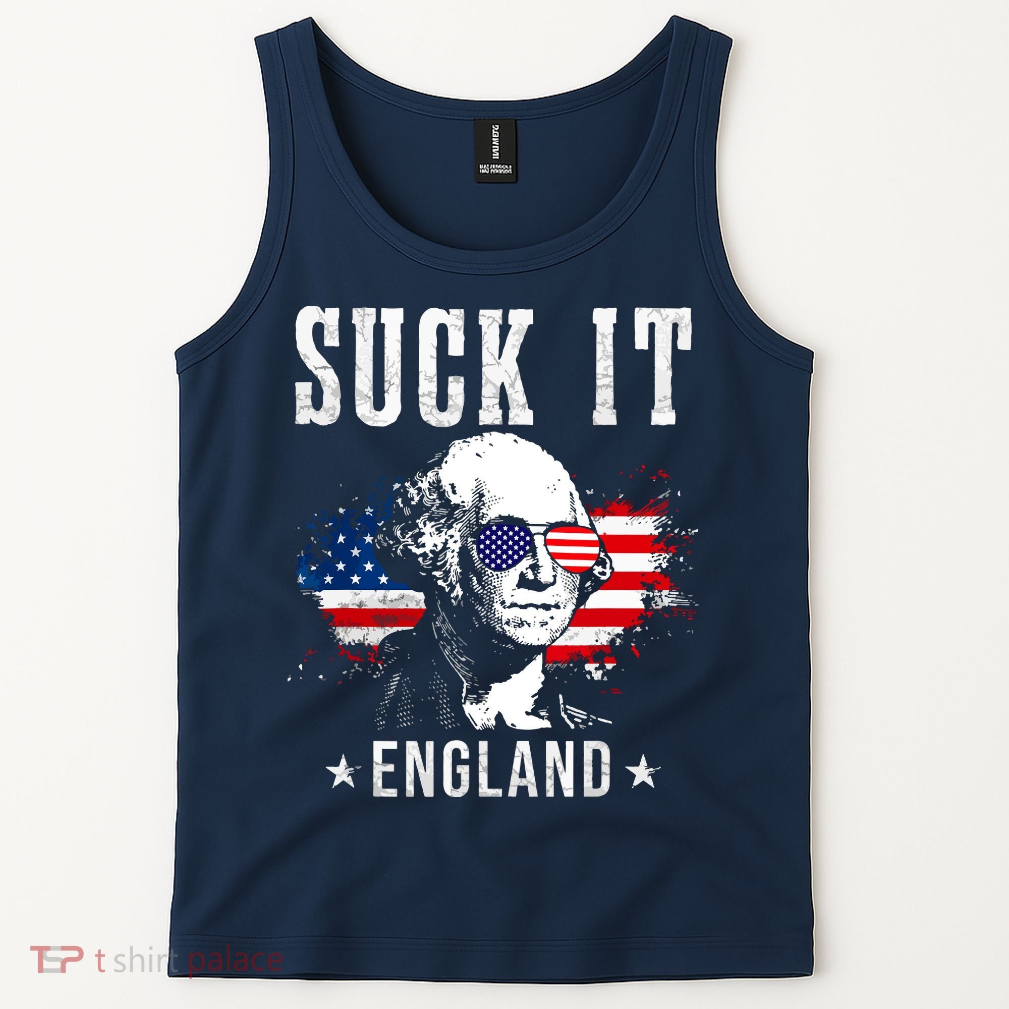Suck It England Funny 4th Of July George Washington 1776 Tank Top
