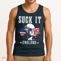 Suck It England Funny 4th Of July George Washington 1776 Tank Top thumb 3