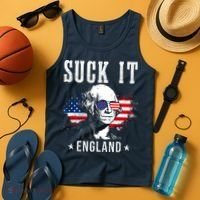 Suck It England Funny 4th Of July George Washington 1776 Tank Top thumb 4